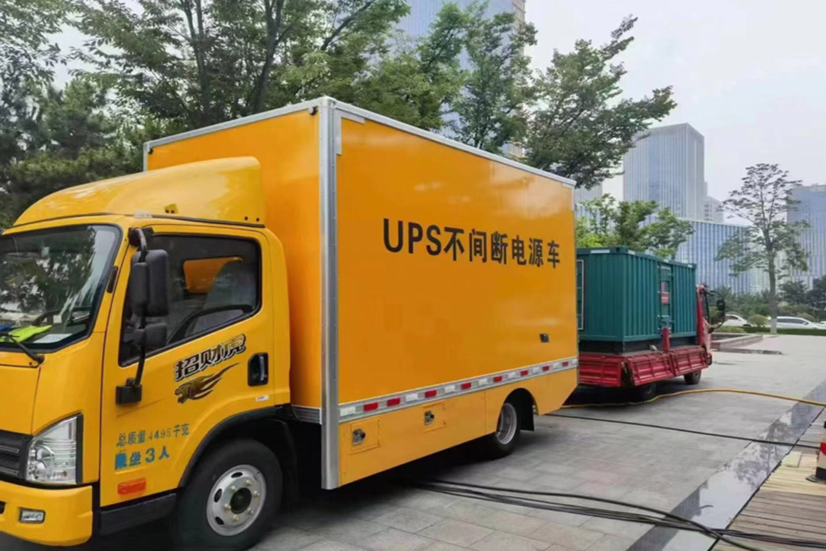 东山发电机租赁施工现场